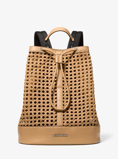 Michael Kors Whitley Medium Hand-woven Backpack