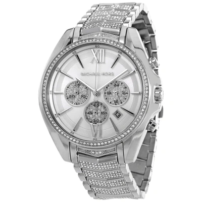 Michael Kors Whitney Chronograph Quartz Crystal Silver Dial Ladies Watch Mk6728