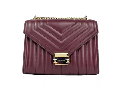 Michael Kors Whitney Medium Chain Shoulder Flap Crossbody Women's Oxblood In Multi