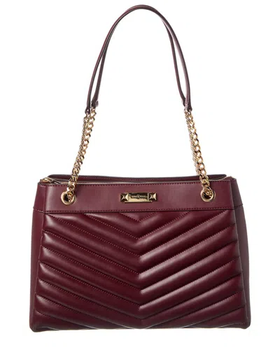Michael Kors Whitney Medium Quilted Tote In Red