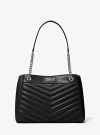 Michael Kors Whitney Medium Quilted Tote Bag In Black