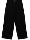 Michael Kors Wide-leg Cargo Trousers In Black