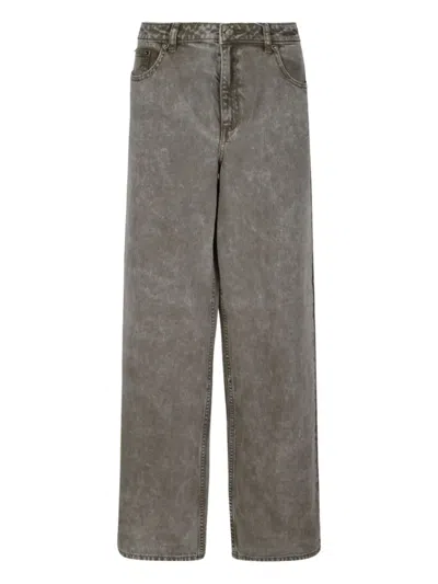 Michael Kors Wide-leg Jeans In Gray