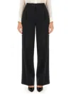Michael Kors Crepe Wide-leg Trousers In Black