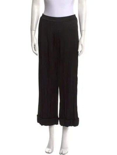 Pre-owned Michael Kors Wide Leg Pants In Black