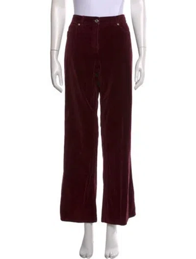 Pre-owned Michael Kors Wide Leg Pants In Burgundy