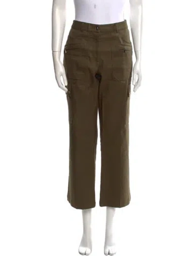 Pre-owned Michael Kors Wide Leg Pants In Green