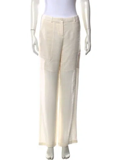 Pre-owned Michael Kors Wide Leg Pants In Neutral