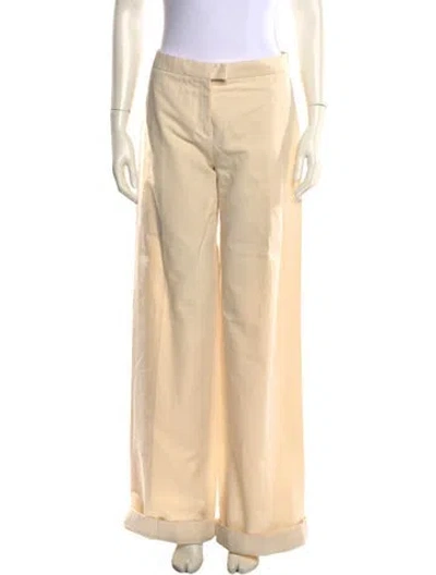 Pre-owned Michael Kors Wide Leg Pants W/ Tags In Yellow