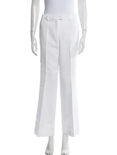 Pre-owned Michael Kors Wide Leg Pants In White