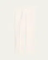 Michael Kors Wide-leg Tuxedo Trousers In White
