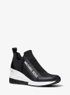 Michael Kors Willis Stretch Knit Trainer In Black