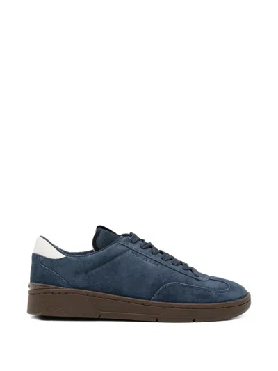 Michael Kors Wilton Suede Sneakers In Blue