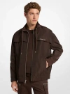 Michael Kors Windbreaker In Brown