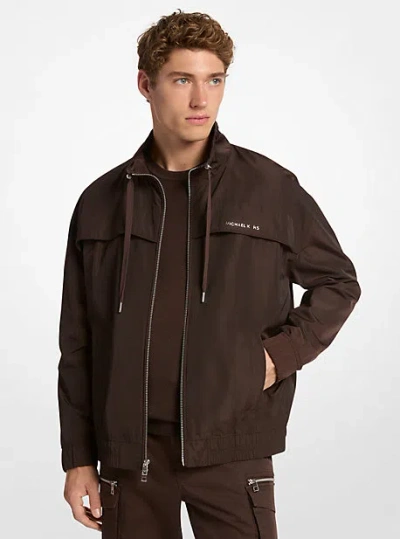Michael Kors Windbreaker In Brown