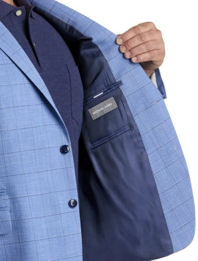 Michael Kors Windowpane Sport Coat In Blue