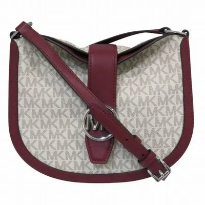 Pre-owned Michael Kors Wine Leather Shoulder Bag () In Multi