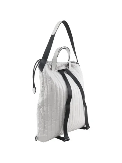 Michael Kors Winnie Drawstring Backpack In White