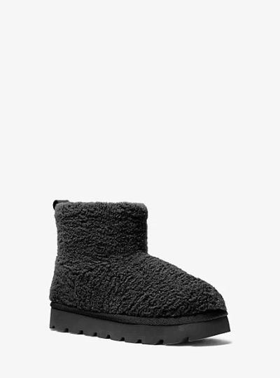 Michael Kors Winnie Faux Shearling Boot In Black