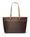 Michael Kors Michael  Winston Large Top Zip Tote In Brown/acorn