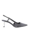 Michael Kors Alora Slingback Decollete In Black