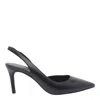 Michael Kors Alina Flex Sling Pum Pumps In Black Leather In Black