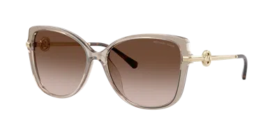 Michael Kors Woman Sunglass Athens In Brown Gradient