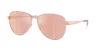 Michael Kors Women's Sunglasses, Biarritz Mk1160 In Rose Gold Mirror