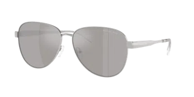Michael Kors Woman Sunglass Mk1160 Biarritz In Silver Mirror