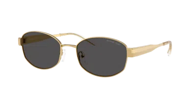Michael Kors Monte Carlo Mk 1161 189687 56mm Womens Oval Sunglasses In Gold