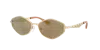 Michael Kors Gold Coast 56mm Angular Sunglasses In Burgundy