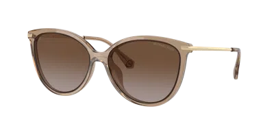 Michael Kors Woman Sunglass Mk2184u Dupont In Brown Gradient Polarized