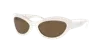 Michael Kors Burano Oval-frame Sunglasses In White