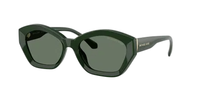 Michael Kors Woman Sunglass Mk2209u Bel Air In Green Solid