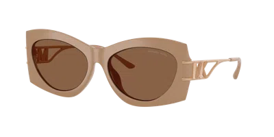 Michael Kors Woman Sunglass Mk2235u Navarra In Brown Solid
