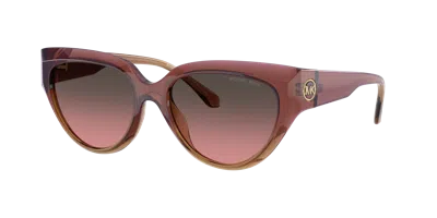 Michael Kors Woman Sunglass Mk2241u Boca Raton In Brown Rose Gradient