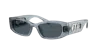Shop Michael Kors Woman Sunglasses Mk2243u Rhodes In Blue Grey Solid