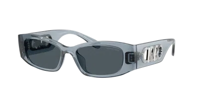 Michael Kors Woman Sunglass Mk2243u Rhodes In Blue Grey Solid