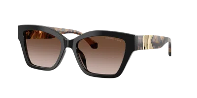 Michael Kors Woman Sunglass Santa Barbara In Brown Gradient