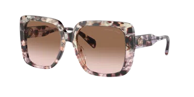 Michael Kors Woman Sunglasses Mk2183u Mallorca In Brown Pink Gradient