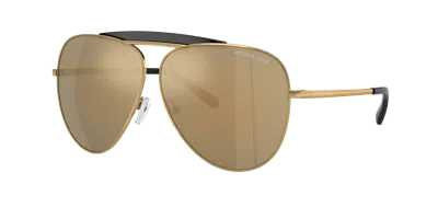 Michael Kors Woman Sunglass Mk9037m Bleecker In Gold Mirror