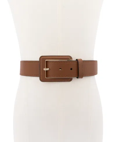 Michael Kors Women's 40mm Leather Belt In Luggage