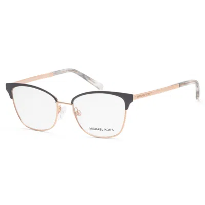 Michael Kors Women's 51mm Matte Black Light Gold Opticals In Multi