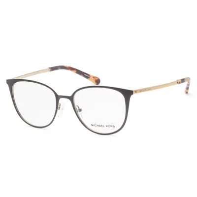 Michael Kors Women's 51mm Matte Black Light Gold Opticals In Multi