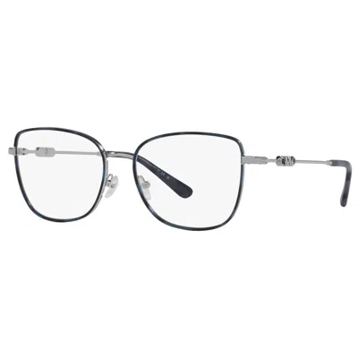 Michael Kors Women's 54mm Silver Blue Tortoise Opticals In Multi