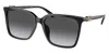 Michael Kors Womens Black Mk2137u 57 Anaheim Square-frame Acetate Sunglasses In Grey