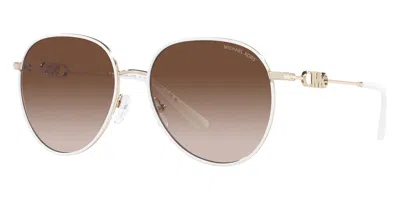 Michael Kors Women's 58mm Light Gold / White Sunglasses In Multi