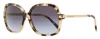 Michael Kors Women's Adrianna Ii Sunglasses Mk2024 316213 Pink Tortoise 57mm In Brown