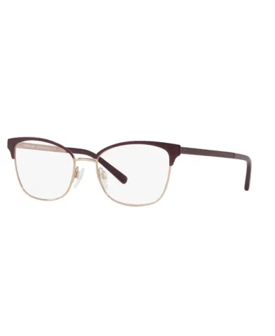 Michael Kors Women's Adrianna Iv Eyeglasses, Mk3012 In Cordovan,rose Gold