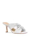 Michael Kors Alessia Mule In White Leather